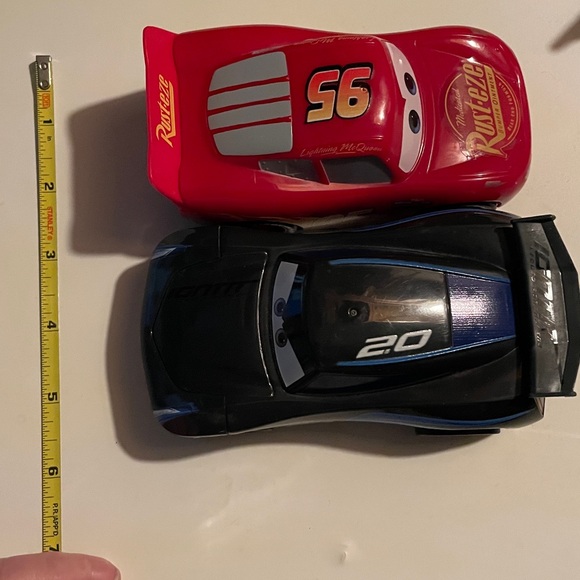 Cars Movie Disney set- Lightning McQueen and Jackson Storm - Picture 7 of 7
